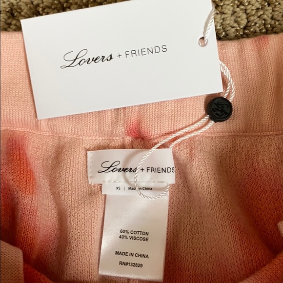 {SET} Lovers + Friends Sierra Set Pink Tie Dye XS NWT 💗 - Picture 11 of 11